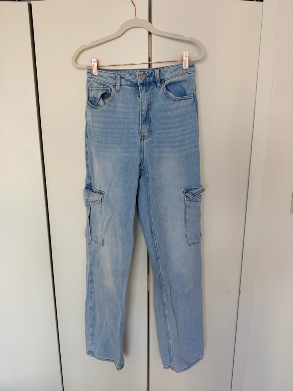 PacSun Light Indigo ’90s Boyfriend Cargo Jeans Size 26